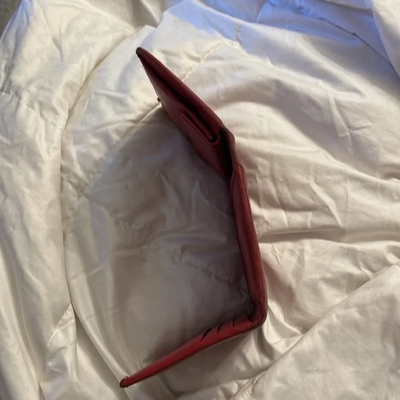 Prada Small Tri-Fold Wallet in Peonia Red - Picture 10 of 10